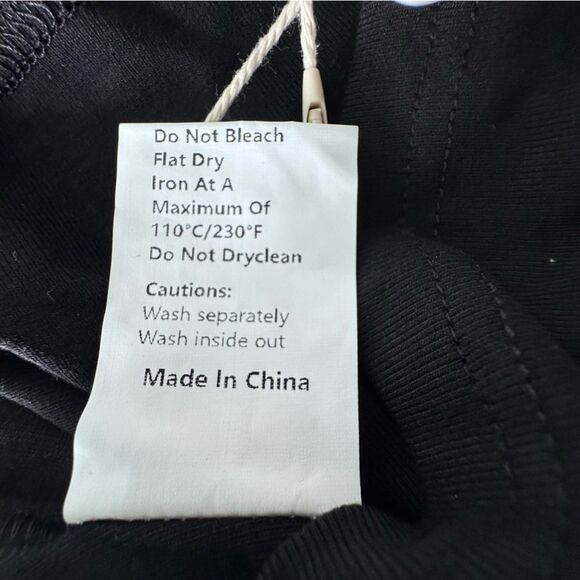 Commense Mock Neck Black Piping Ribbed T-Shirt SZ  M NEW - Picture 12 of 14